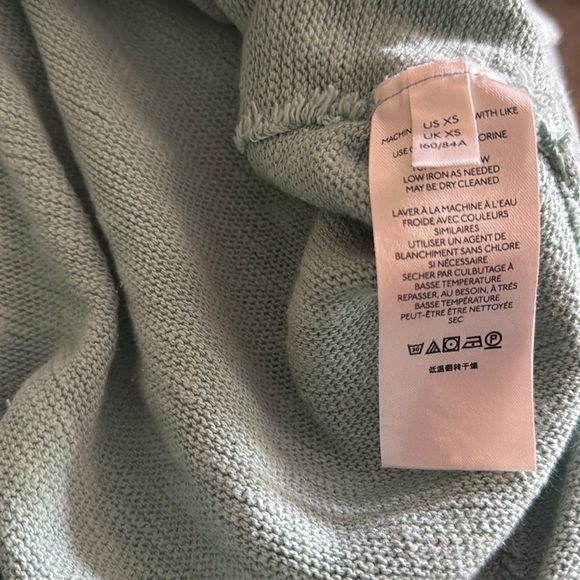 We The Free (Free People) North Star mint oversized nubby raw edge knit tee. XS. - Picture 7 of 7